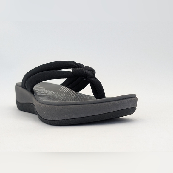 Cloudsteppers by Clarks Arla Glison Black Sandal Size US 9M / EU 40 Cushion Soft - Picture 5 of 16
